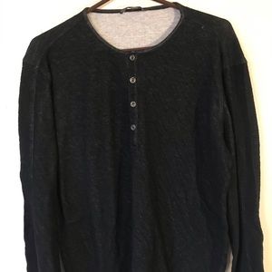 John Varvatos Collection Cotton Henley